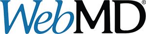 The image displays a logo with the text  WEBMD  prominently featured at the top, followed by  WEBMD DOCTORS  and below that,  WEBMD MEDICAL NEWS.  The background of the logo is white, and there s a blue ribbon design element.